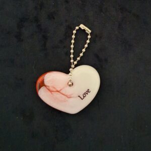Hart Love wit rood